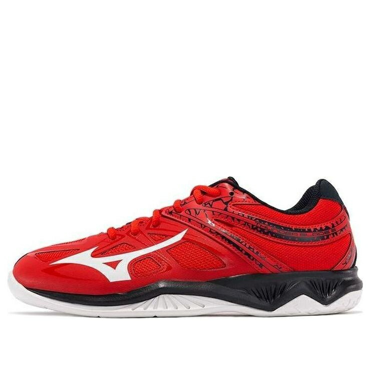 ミズノ サンダー 赤 レッド 黒色 ブラック 白色 ホワイト 'RED' スニーカー メンズ MIZUNO THUNDER BLADE 2 V1GA197063 / RED BLACK WHITE
