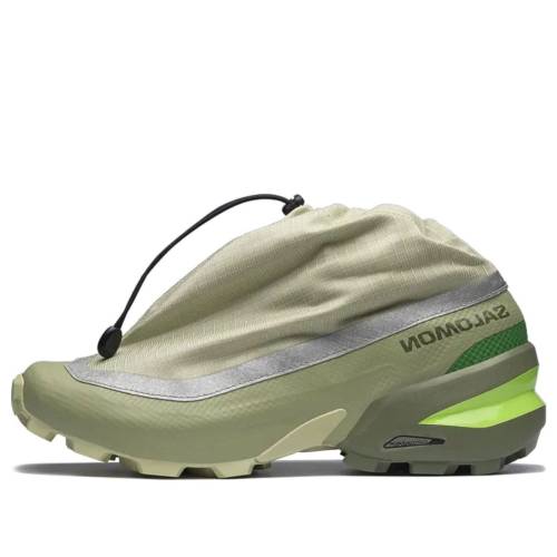 サロモン 緑 グリーン 'ALFALFA' スニーカー メンズ SALOMON X MM6 MAISON MARGIELA CROSS LOW 477084 / ALFALFA TEA SHARP GREEN