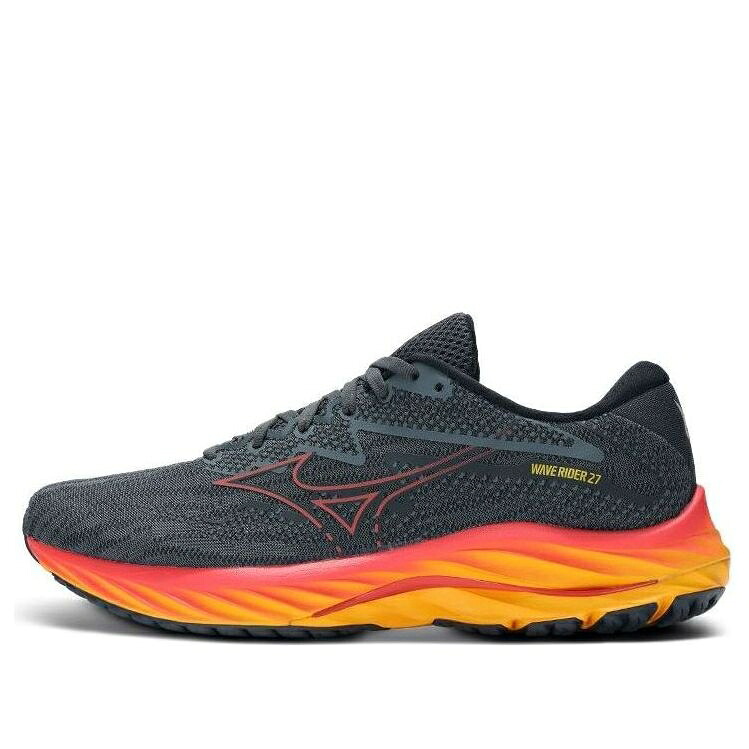 ミズノ 縮くれる ウェイブ 黒いこと 黒いこと 橙 オレンジ色 \u0027BLACK ORANGE\u0027 スニーカー メンズ MIZUNO WAVE RIDER 27 J1GC230351 / BLACK ORANGE スニーカー-メンズ靴