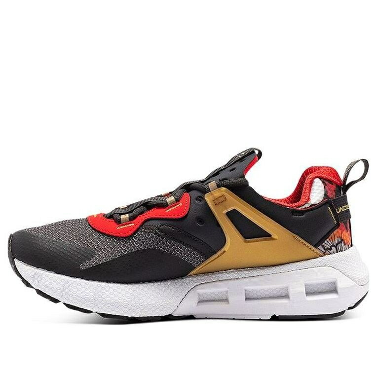 メガ 黒色 ブラック ゴールド 赤 レッド アンダーアーマー 'BLACK GOLD' スニーカー メンズ UNDER ARMOUR UNDER ARMOUR HOVR MEGA 1 MVMNT CNY 3023885-100 / BLACK GOLD RED