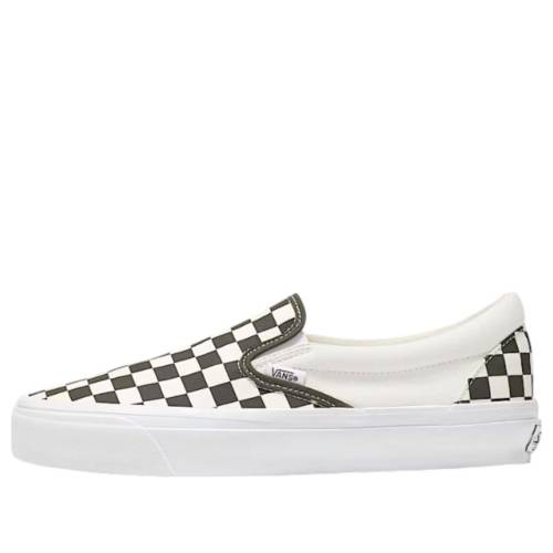 ヴァンズ バンズ クラシック スリッポン 緑 グリーン 'GRAPE GREEN' スニーカー メンズ VANS CLASSIC SLIP-ON 98 LX CHECKERBOARD LEAF VN000D5AKCZ / GRAPE LEAF GREEN
