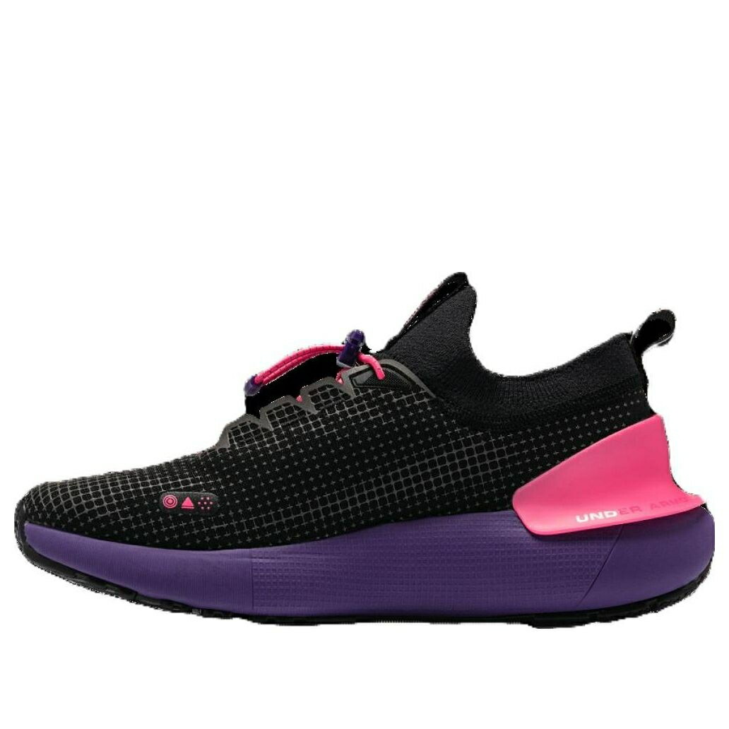 紫 パープル 黒色 ブラック メトロ ピンク アンダーアーマー BLACK PINK スニーカー メンズ UNDER ARMOUR UNDER ARMOUR HOVR PHANTOM 3 PURPLE 3026610-002 / BLACK METRO PURPLE PINK PUNK