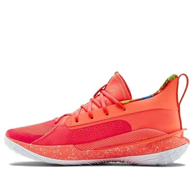 カリー 赤 赤いこと アンダーアーマー \u0027PEACH PLASMA\u0027 スニーカー メンズ UNDER ARMOUR UNDER ARMOUR X SOUR PATCH KIDS CURRY 7 3021258-603 / RED