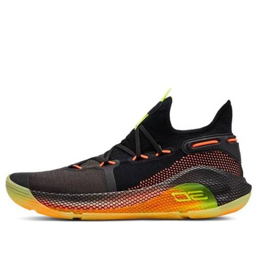カリー 黒色 ブラック 橙 オレンジ 黄色 イエロー アンダーアーマー 'FOX THEATER' ジュニア キッズ UNDER ARMOUR (GS) UNDER ARMOUR CURRY 6 3020415-004 / BLACK ORANGE YELLOW ベビー マタニティ スニーカー