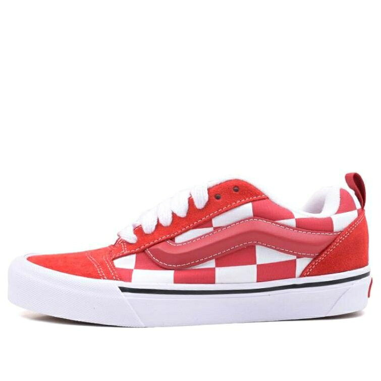 ヴァンズ バンズ 赤 赤いこと 白いこと 白いこと \u0027MEGA RED\u0027 スニーカー メンズ VANS KNU SKOOL CHECK VN0009QCRED / RED WHITE