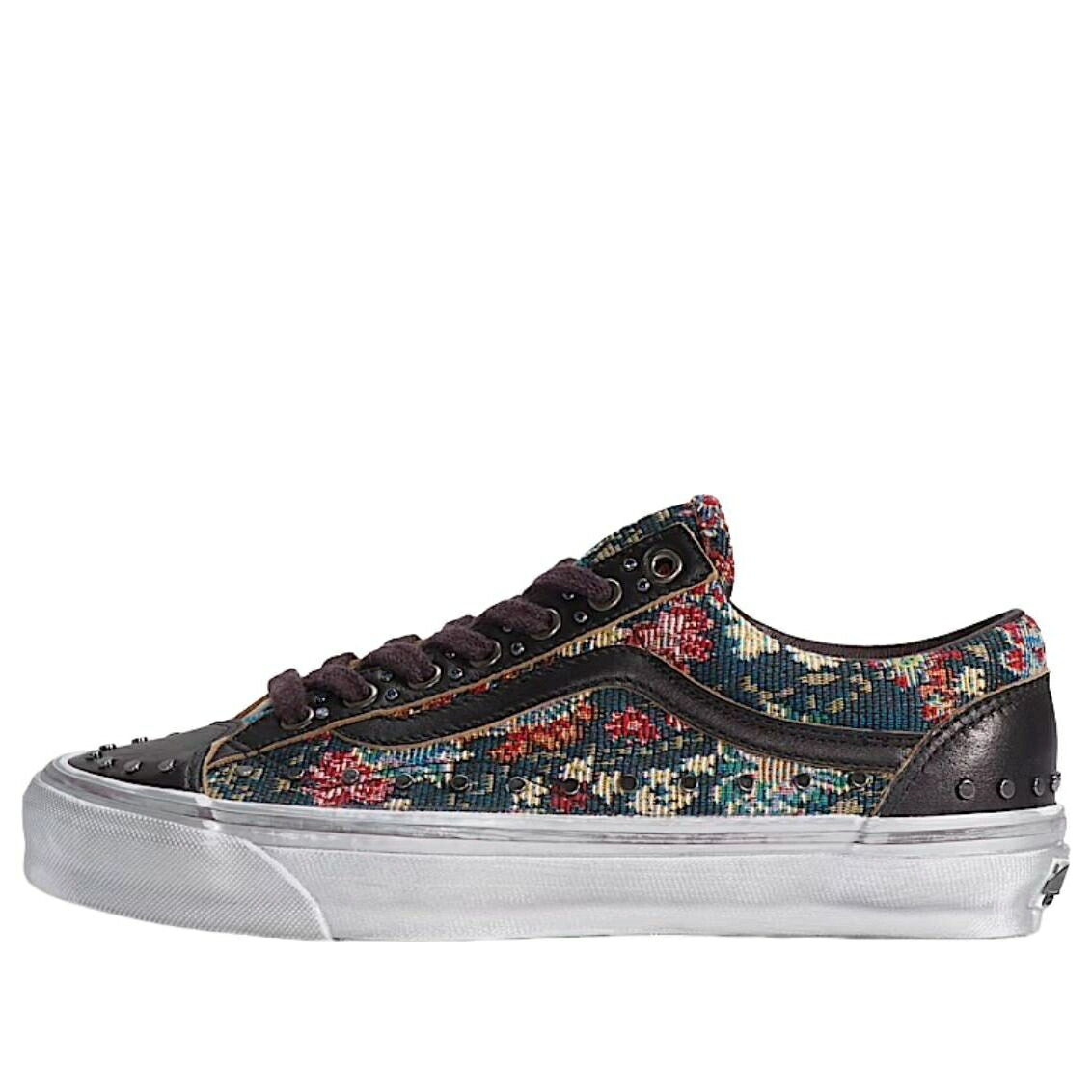 ヴァンズ バンズ 黒いこと 黒いこと 年寄りの学院 \u0027FLORAL BLACK\u0027 スニーカー メンズ VANS OTW OLD SKOOL 36 VIBRAM RIVETS VN000D2GBLA / FLORAL BLACK