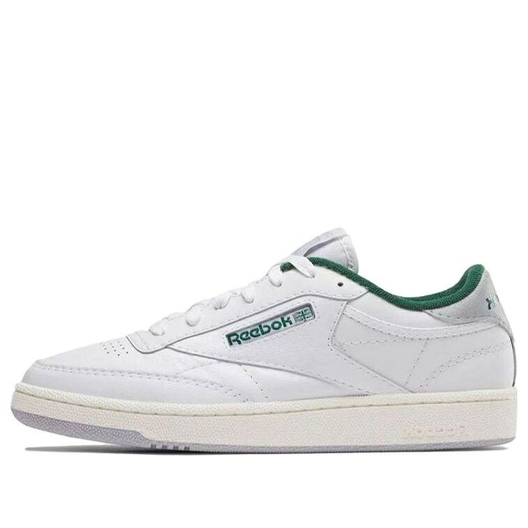 リーボック 野球クラブ 白いこと 白いこと 緑 緑であること \u0027WHITE GREEN\u0027 スニーカー メンズ REEBOK CLUB C 85 DARK 100032970 / WHITE CHALK DARK GREEN