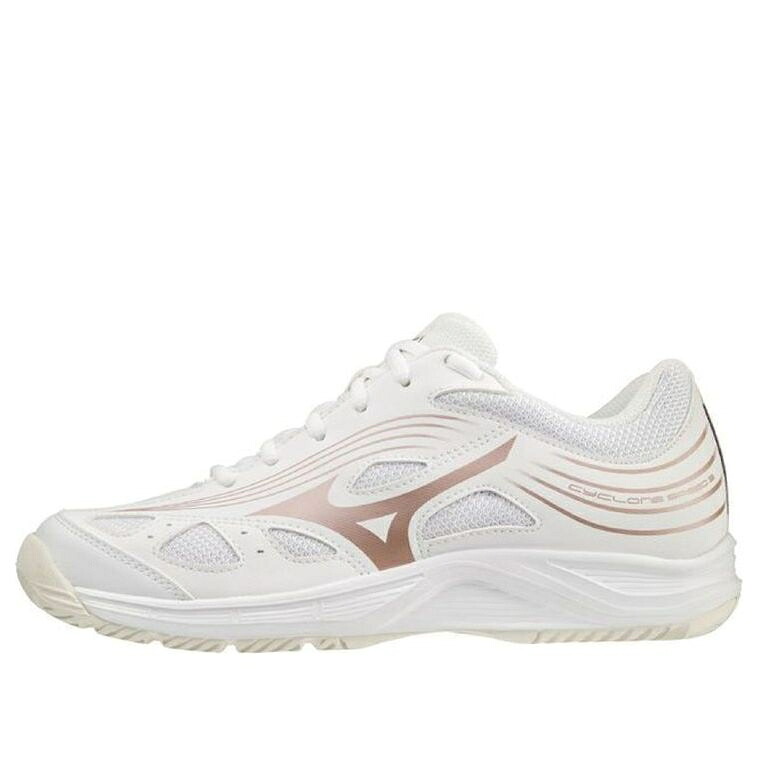ミズノ スピード 白色 ホワイト 'WHITE COPPER' スニーカー メンズ MIZUNO CYCLONE SPEED 3 V1GC218036 / WHITE