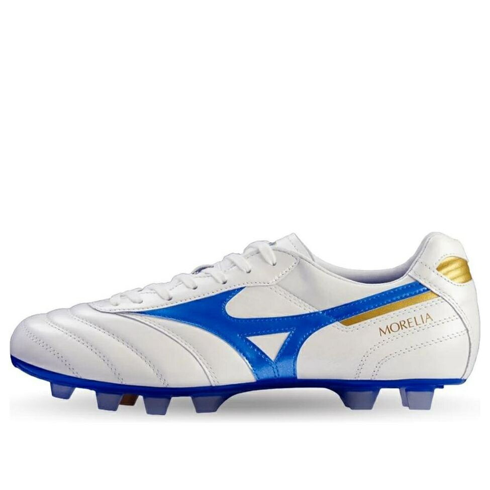 ミズノ 白いこと 白いこと 青味 青み ゴールド \u0027MUGEN BLUE\u0027 スニーカー メンズ MIZUNO MORELIA II JAPAN FG PACK WHITE P1GA240125 / WHITE BLUE GOLD