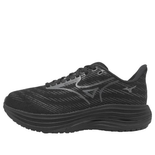 ミズノ ウェーブ ウェイブ 黒色 ブラック 砂色 サンド 'BLACK' スニーカー メンズ MIZUNO WAVE RIDER 29 SUPER WIDE J1GC256503 / BLACK IRON GATE BLACK SAND｜スニケス