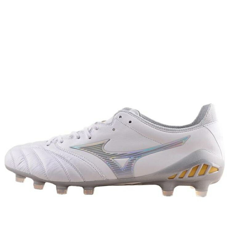 ミズノ サッカー クリーツ スパイク 白色 ホワイト 灰色 グレー 'WHITE GREY' スニーカー メンズ MIZUNO MORELIA NEO3 III JAPAN SOCCER CLEATS P1GA238004 / WHITE GREY