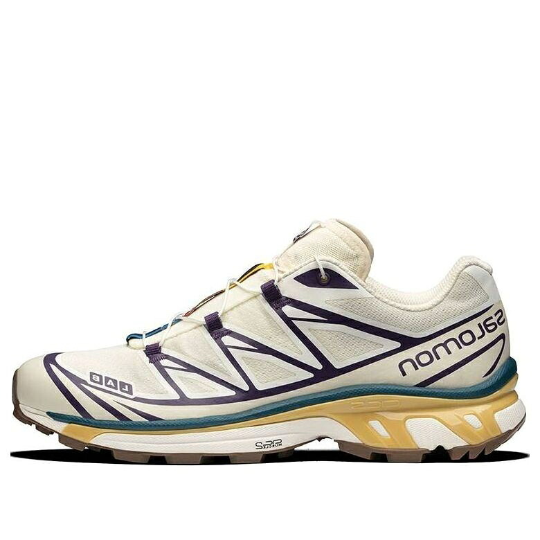 サロモン 紫 パープル 白色 ホワイト 'BEIGE YELLOW' スニーカー メンズ SALOMON XT-6 PURPLE 414546 / WHITE|スニケス