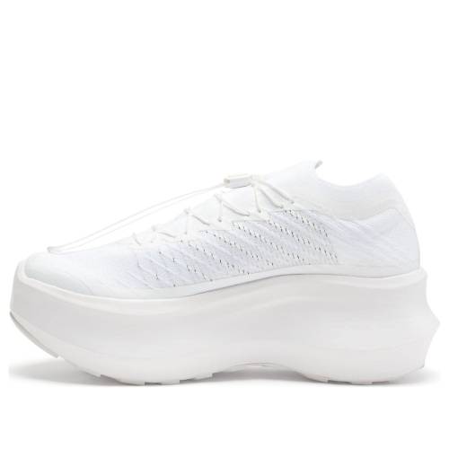 サロモン 白いこと 白いこと コムデ給仕 \u0027TRIPLE WHITE\u0027 スニーカー メンズ SALOMON COMME DES GARCONS X PULSAR PLATFORM 471953 / WHITE WHITE WHITE