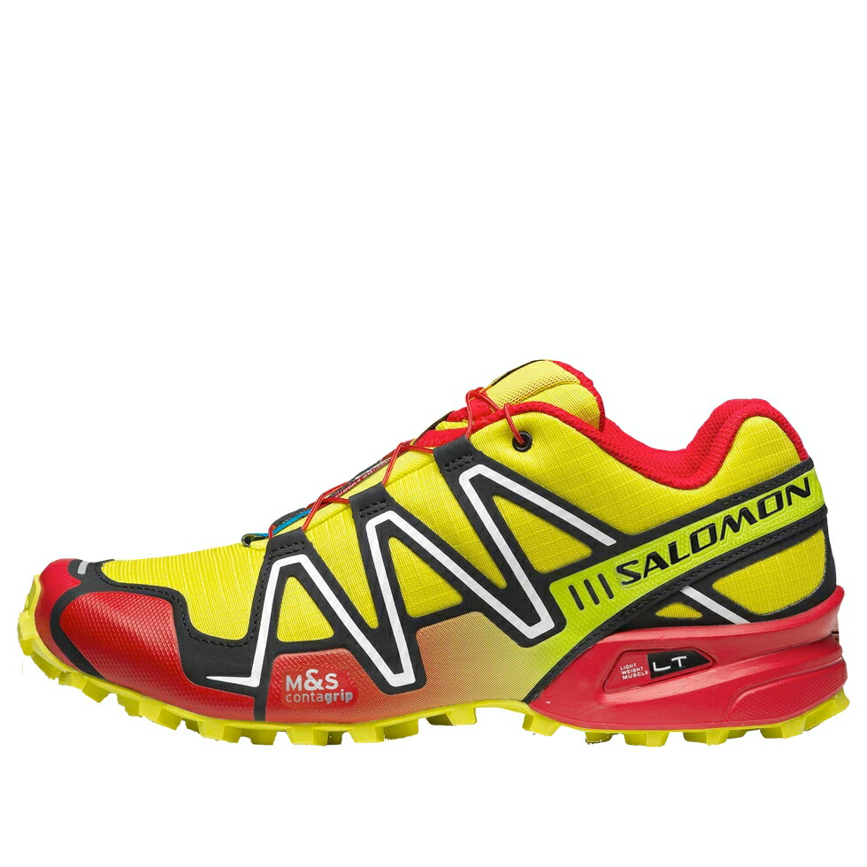 サロモン 赤 レッド 黄色 イエロー 'SULPHUR' スニーカー メンズ SALOMON SPEEDCROSS 3 474936 / RED YELLOW