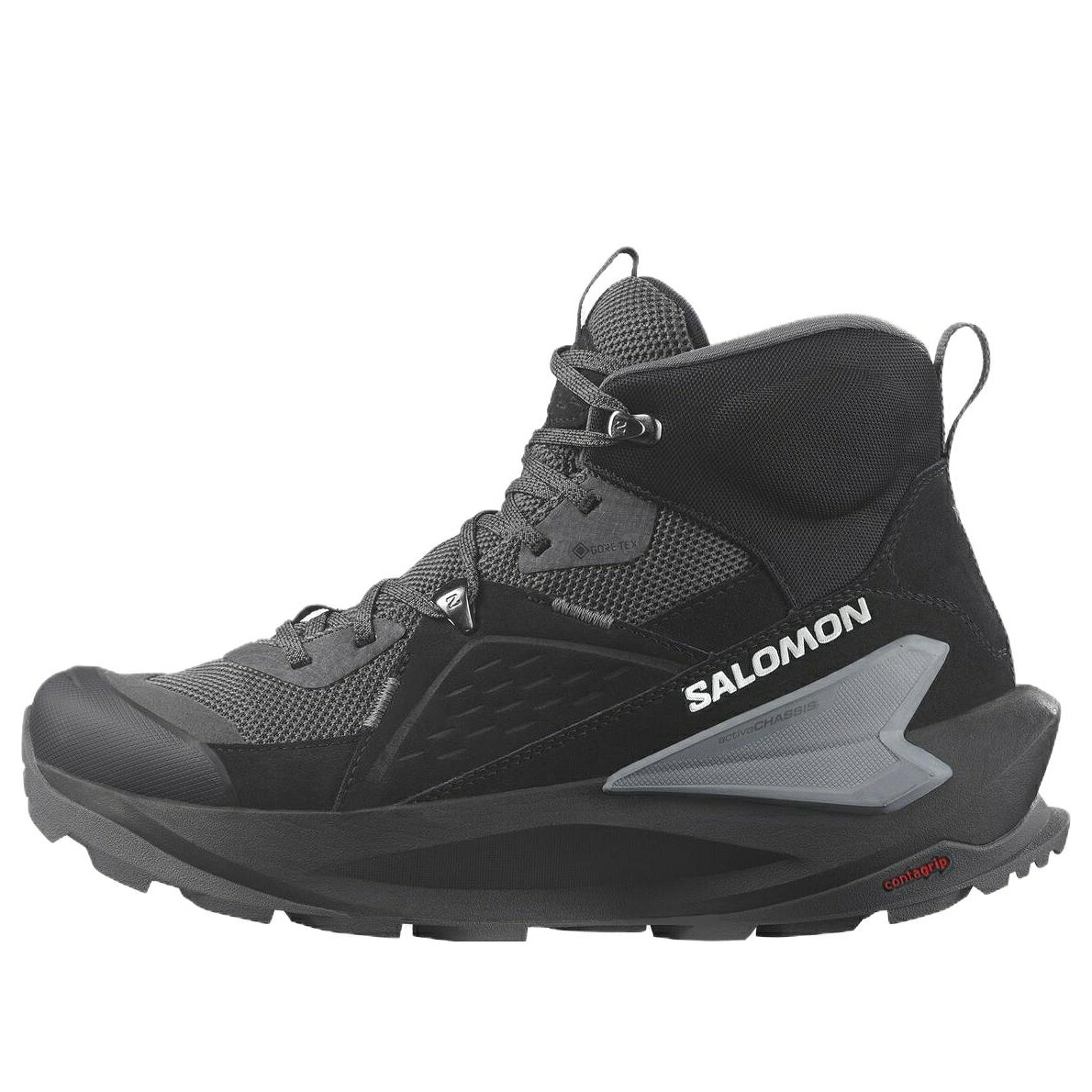 サロモン 黒色 ブラック 'BLACK MAGNET' スニーカー メンズ SALOMON ELIXIR GTX 472959 / L47295900 BLACK MAGNET QUIET SHADE