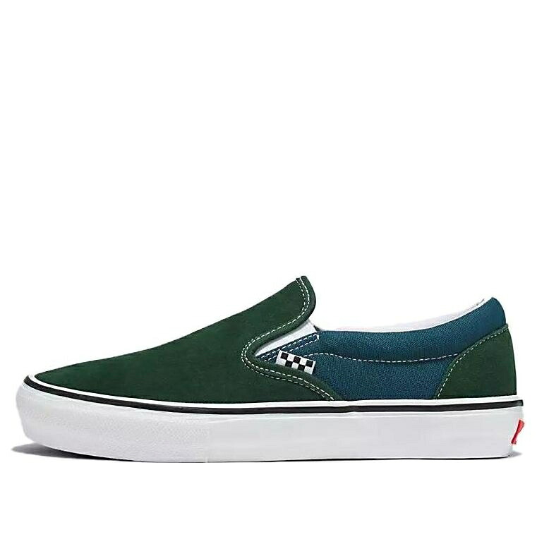 ヴァンズ バンズ スリッポン 緑 グリーン 白色 ホワイト 青色 ブルー 'GREEN WHITE' スニーカー メンズ VANS SLIP-ON VN0A5FCABD6 / GREEN WHITE BLUE
