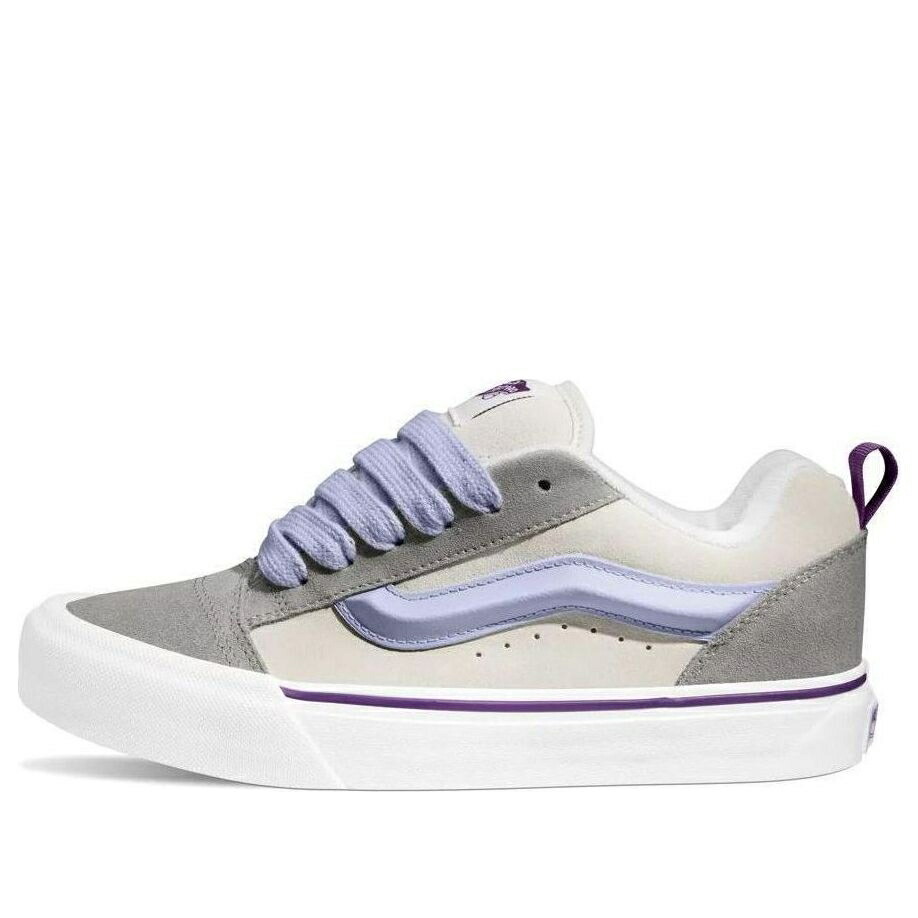 ヴァンズ バンズ 紫 パープル ベージュ 薄墨色 薄墨色 \u0027BLOCK PURPLE\u0027 スニーカー メンズ VANS KNU SKOOL VN000CS0PRP / PURPLE BEIGE GREY