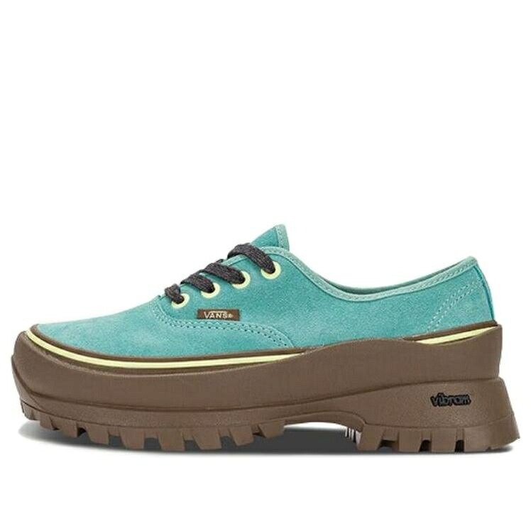ヴァンズ バンズ オーセンティック アクア 青色 ブルー 茶色 ブラウン 'AQUA BLUE' スニーカー メンズ VANS VIBRAM X AUTHENTIC VN0A5JLW20A / AQUA BLUE BROWN