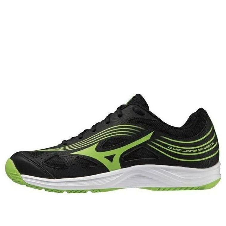 ミズノ 素早さ 黒いこと 黒いこと 緑 緑であること \u0027BLACK GREEN\u0027 スニーカー メンズ MIZUNO CYCLONE SPEED 3 V1GA218037 / BLACK GREEN
