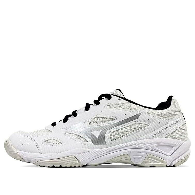 ミズノ 素早さ 白いこと 白いこと しろがね色 しろがね色 黒いこと 黒いこと \u0027WHITE SILVER\u0027 スニーカー メンズ MIZUNO CYCLONE SPEED V1GA218103 / WHITE SILVER BLACK