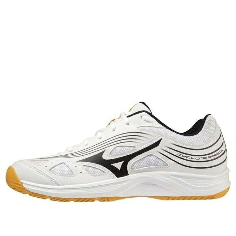 ミズノ 素早さ 黒いこと 黒いこと 白いこと 白いこと \u0027WHITE ORANGE\u0027 スニーカー メンズ MIZUNO CYCLONE SPEED 3 BLACK V1GA218013 / WHITE BLACK 靴-メンズ靴-スニーカー