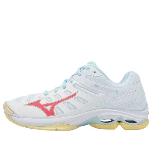 ミズノ 縮くれる ウェイブ 白いこと 白いこと \u0027WHITE CORAL\u0027 スニーカー レディース MIZUNO (WMNS) WAVE VOLTAGE 2 CALYPSO V1GC246030 / WHITE CALYPSO CORAL PALE BANANA