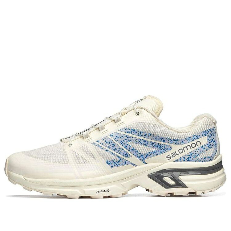サロモン 白いこと 白いこと 皮膚軟化剤 青味 青み \u0027CREAM BLUE\u0027 スニーカー メンズ SALOMON XT-WINGS 2 MINDFUL WHITE 416616 / CREAM WHITE BLUE