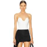 David Koma 【 Wave Neckline Bodysuit Women 】 Wave ウェーブ・ウェイブ 上半身背広 レディース流行り物 トップス 貯蔵タンクとっ始め レディース