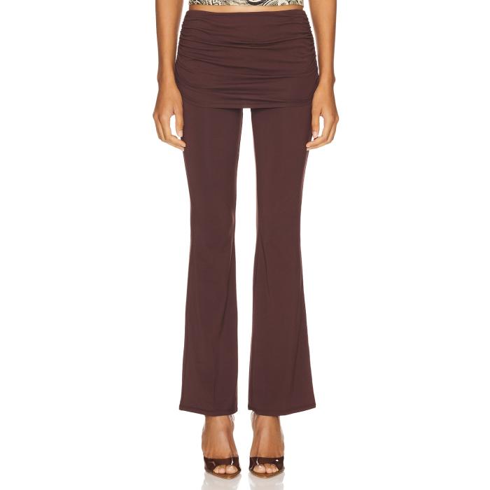 Miaou 【 Alana Pant Women Brown 】 パンツ レディースファッション ボトムス パンツ レディース 茶色 ブラウン
