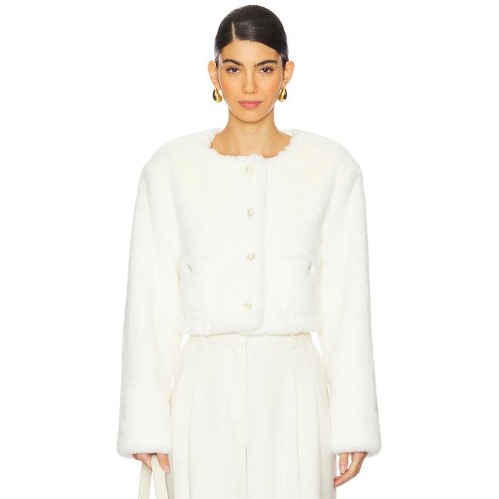 Majorelle 【 Vittoria Faux Fur Jacket Women Ivory 】 Jacket ジャケット レディースファッション コート ジャケット レディース アイボリー