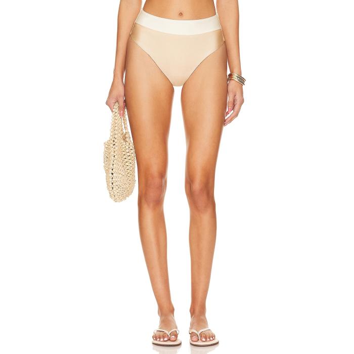 Lpa 【 Foster High Waist Bottom Women Ivory & Nude 】 ハイ ズボン ボトムス レディースファッション 水着 レディース アイボリー｜詳細画像
