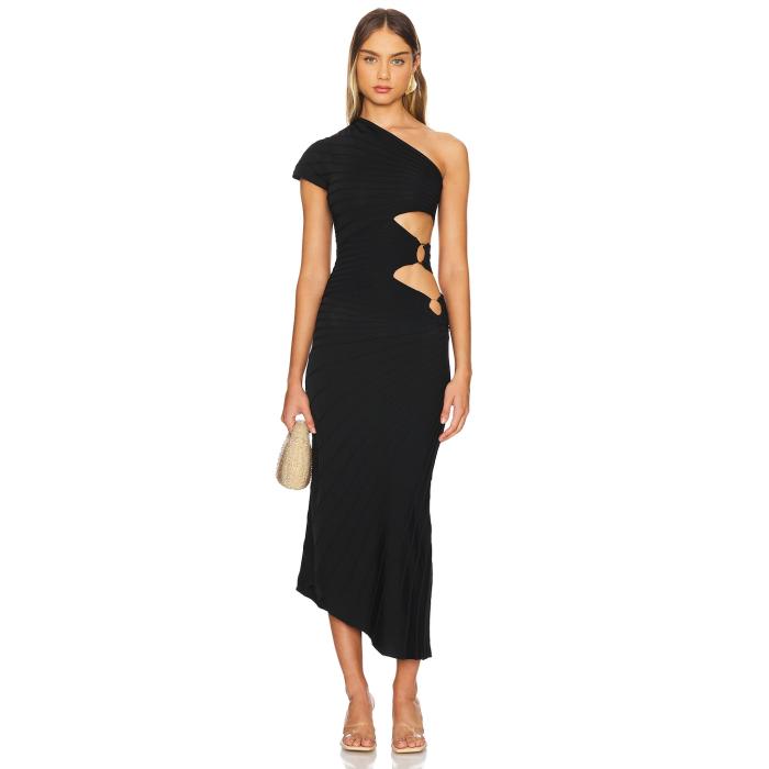 Cult Gaia 【 Lurenz Knit Midi Dress Women Black 】 ニット ドレス レディースファッション ドレス レディース 黒色 ブラック