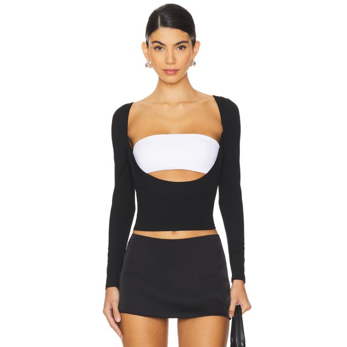 All The Ways 【 Rocco Cut Out Top Women Black 】 レディースファッション トップス その他 レディース 黒色 ブラック