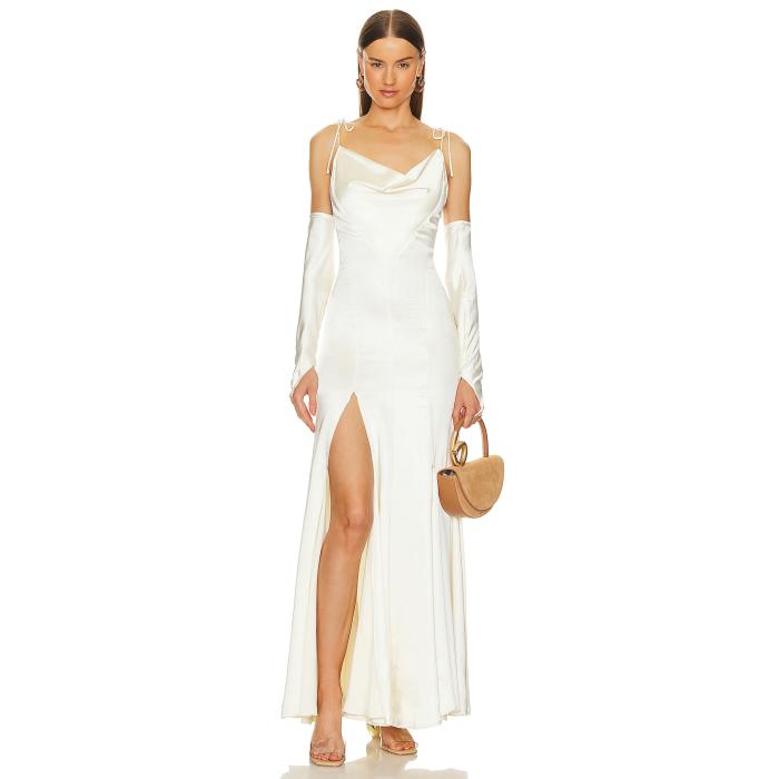 Cult Gaia 【 Nassia Gown Women Off White 】 レディースファッション ドレス レディース 白色 ホワイト