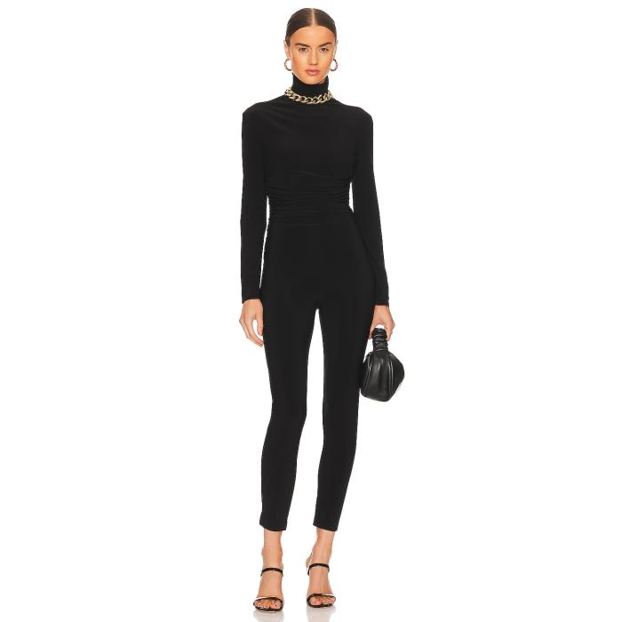 Norma Kamali 【 Turtleneck Catsuit Women Black 】 レディースファッション その他 レディース 黒色 ブラック
