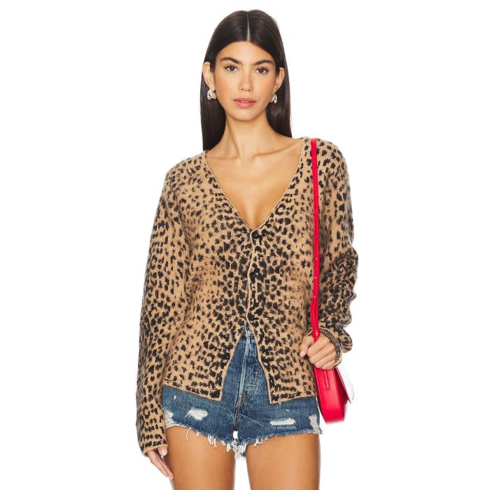 ジェイディッドロンドン Jaded London 【 Chuck Cardigan Women Leopard 】 ジレー レディース ヒョウ柄 レオパード