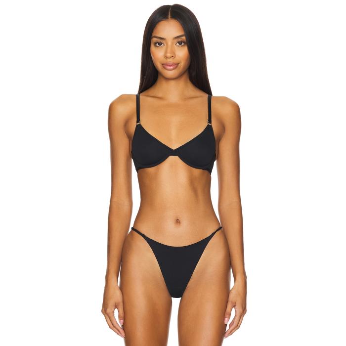 フルールドゥマル Fleur Du Mal 【 Le Stretch Multifit Micro Unlined Balconette Women Black 】 Micro ミクロ インナー 下着 ナイトウェア レディース インナー 下着 ランジェリー ブラジャー レディース 黒色 ブ