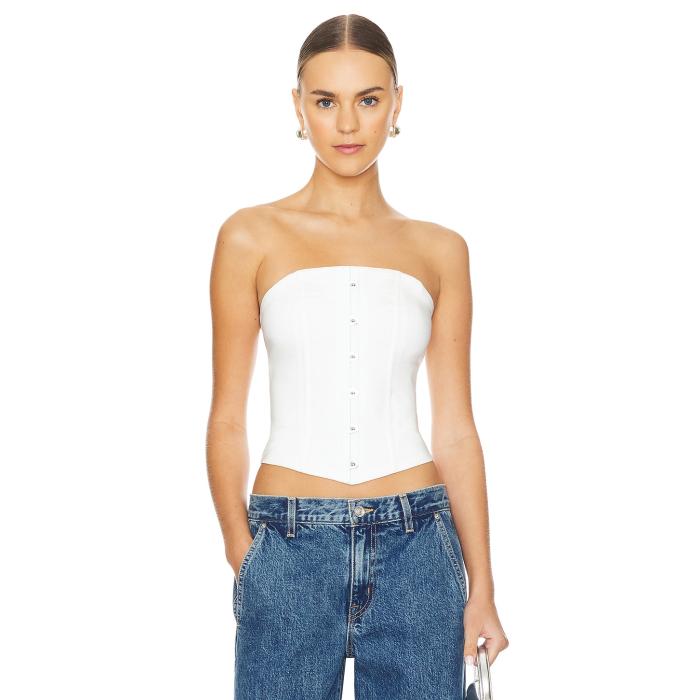 Superdown 【 Jordyn Corset Top Women White 】 レディースファッション トップス その他 レディース 白色 ホワイト