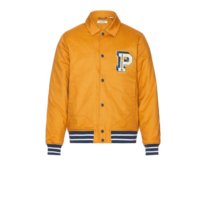 オリジナルペンギン Original Penguin 【 Twill Logo Jacket Men Sudan Brown 】 ロゴ Jacket ジャケット メンズファッション コート ジャケット メンズ 茶色 ブラウン