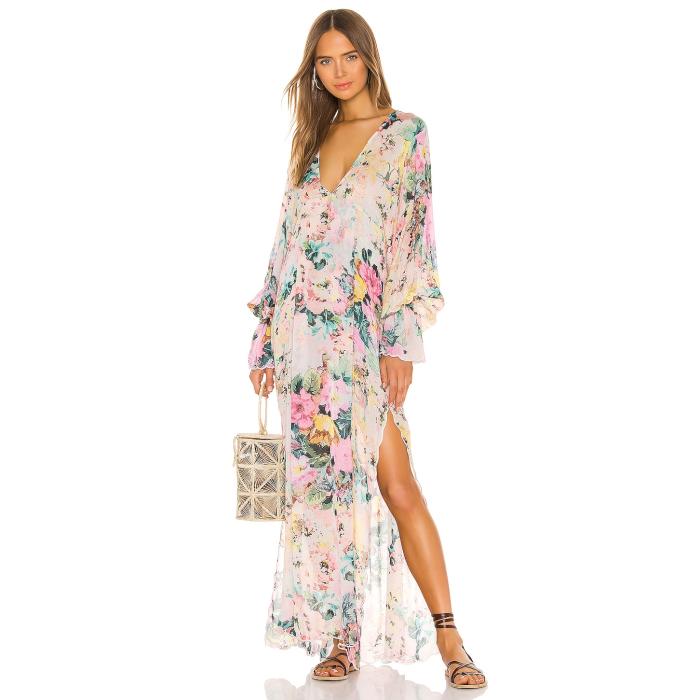 Hemant And Nandita 【 Teien Caftan Women Pastel Teien 】 レディースファッション ドレス レディース
