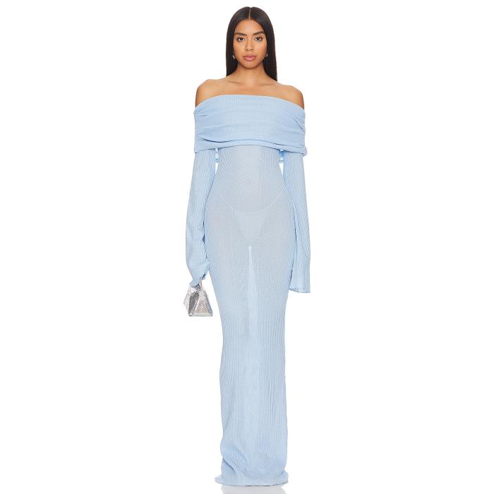 Ser.o.ya 【 Galleria Maxi Dress Women Powder Blue 】 ドレス レディースファッション ドレス レディース 青色 ブルー