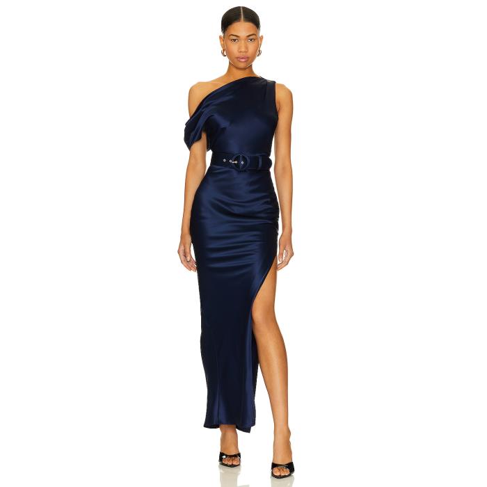 Nicholas 【 Eartha Off The Shoulder Gown Women Dark Ink 】 レディースファッション ドレス レディース