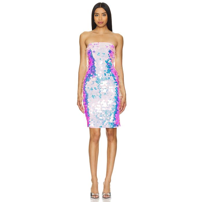 スサナモナコ Susana Monaco 【 Sequin Midi Dress Women Iridescent 】 ドレス レディース|スニケス