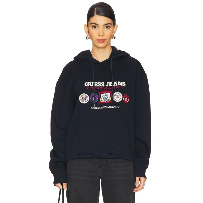 Guess Jeans 【 Spec Edition Hoodie Unisex Daring Ocean 】 フーディー パーカー レディースファッション トップス パーカー ユニセックス