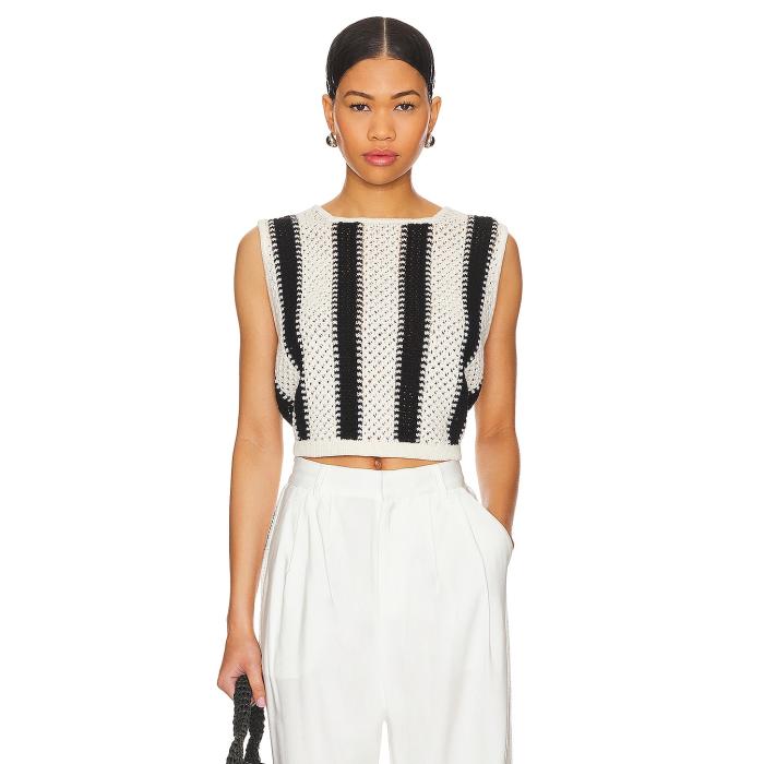 The Femm 【 Millie Top Women Black & White Stripe 】 レディースファッション トップス ニット セーター その他 レディース 黒色 ブラック 白色 ホワイト Stripe ストライプ 28,340円