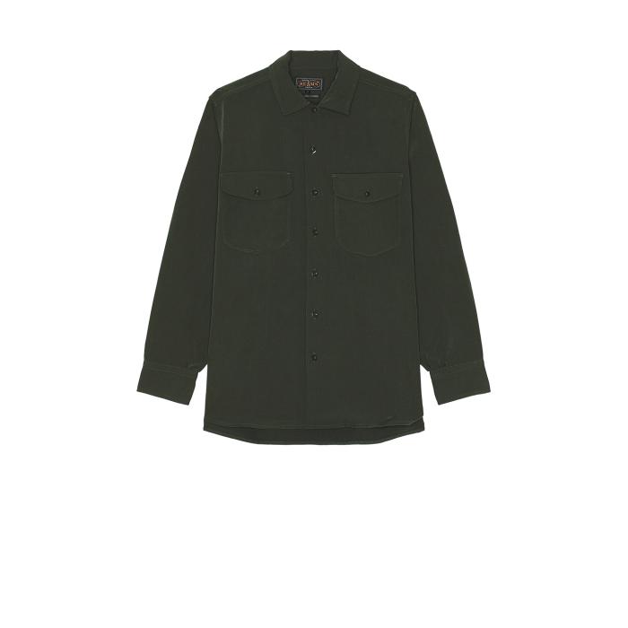 ビームス Beams Plus 【 Work Classic Fit Pe Twill Shirt Men Green 】 クラシック メンズファッション トップス カジュアルシャツ メンズ green 緑・グリーン 28,786円