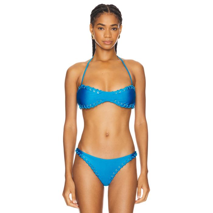 Miaou 【 Rio Bikini Top Women Azure 】 リオ レディースファッション 水着 レディース アズール