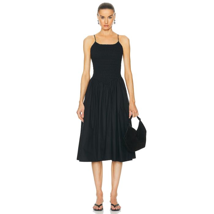 L'academie 【 By Marianna Armanda Poplin Midi Dress Women Black 】 ドレス レディースファッション ドレス レディース 黒色 ブラック