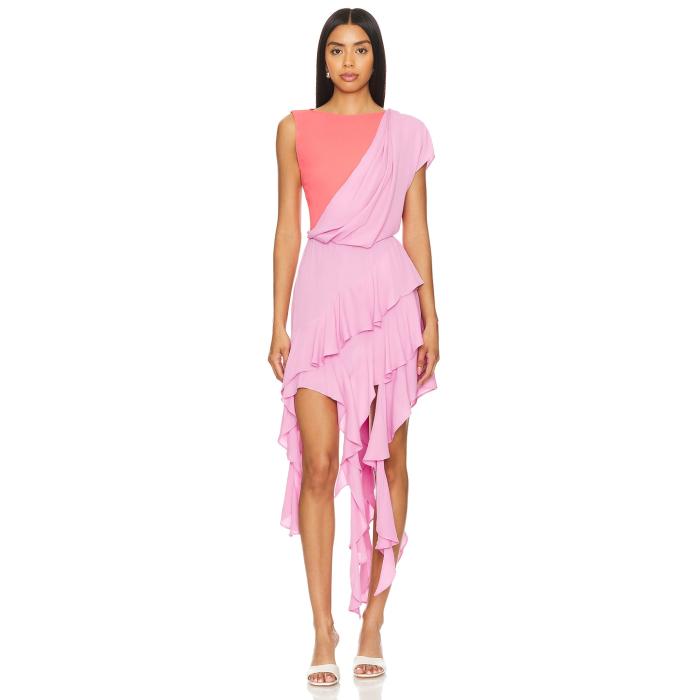 L'academie 【 By Marianna Zita Midi Dress Women Purple & Coral 】 ドレス レディースファッション ドレス レディース Purple 紫・パープル 28,015円
