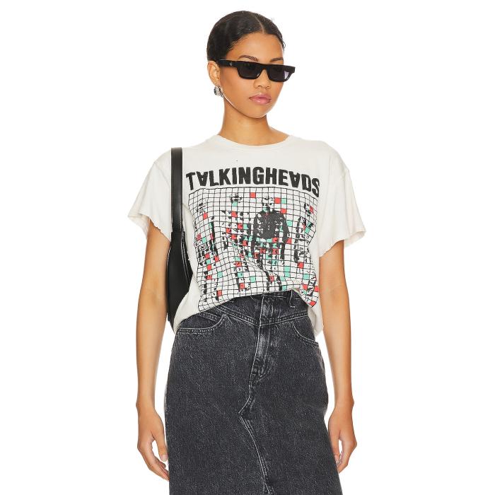 Madeworn 【 Talking Heads '80 Tee Women White 】 Tシャツ レディースファッション トップス Tシャツ カットソー レディース 白色 ホワイト